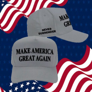Black Gray MAGA Hat
