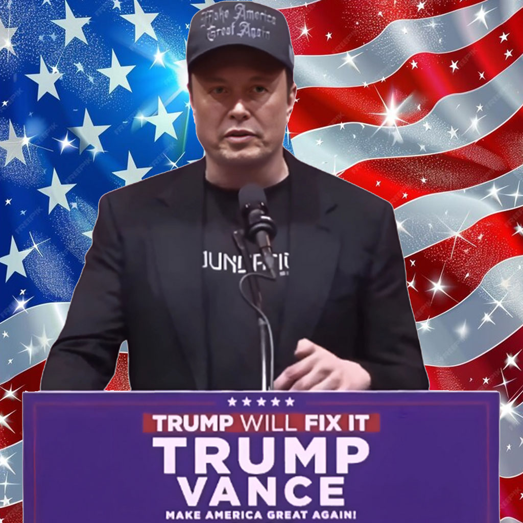 Elon Musk Dark Gothic MAGA Hat