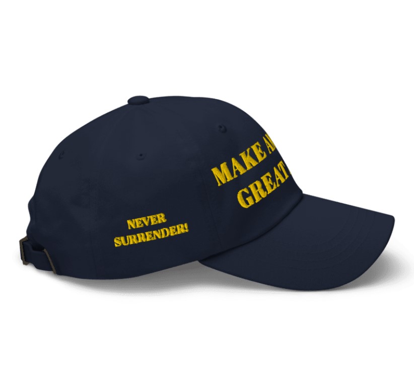 GOLD DARK MAGA HAT (Navy Color)