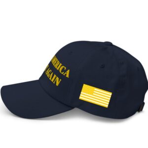 GOLD DARK MAGA HAT (Navy Color)
