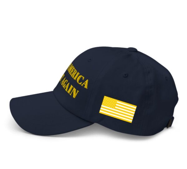 GOLD DARK MAGA HAT (Navy Color)