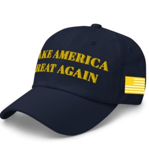 GOLD DARK MAGA HAT (Navy Color)