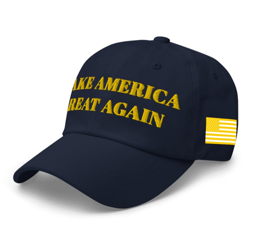 GOLD DARK MAGA HAT (Navy Color)
