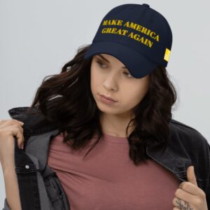 GOLD DARK MAGA HAT (Navy Color)