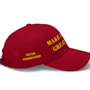 GOLD DARK MAGA HAT (Red Color)