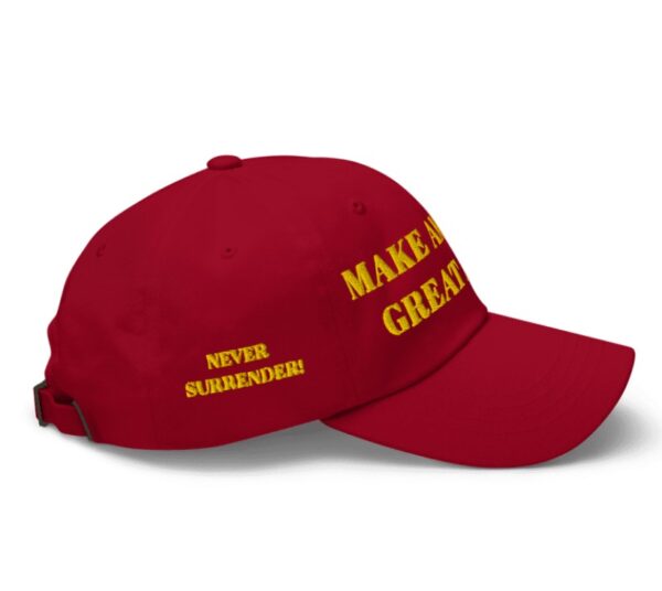 GOLD DARK MAGA HAT (Red Color)