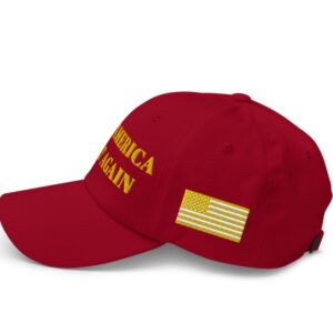 GOLD DARK MAGA HAT (Red Color)