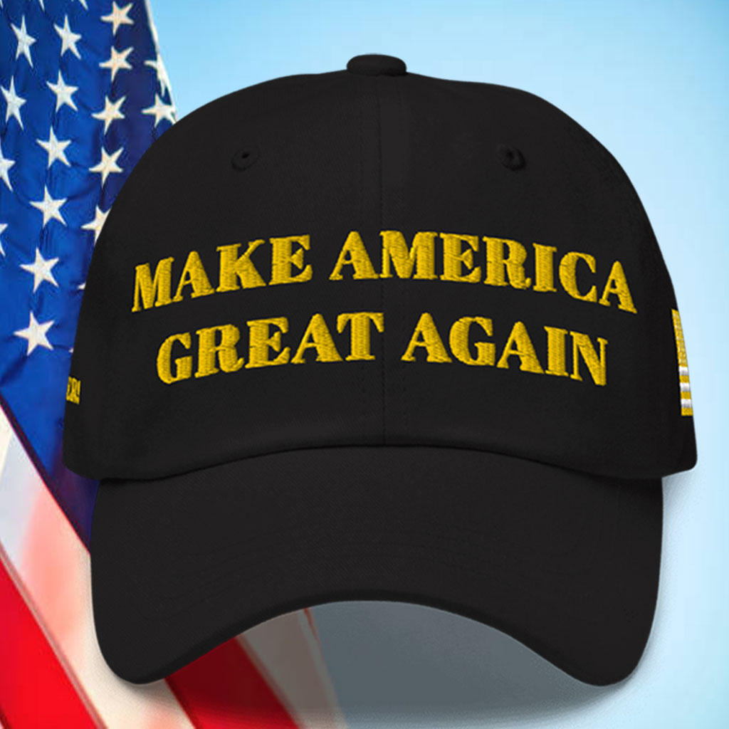 Gold Dark MAGA Hat – MET WITH JOE ROGAN!