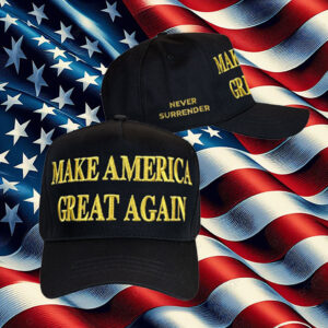 HOT GOLD DARK MAGA HAT