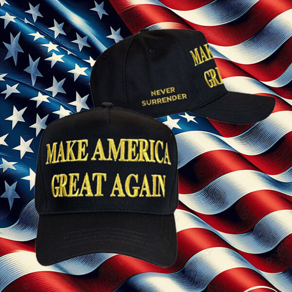 HOT GOLD DARK MAGA HAT