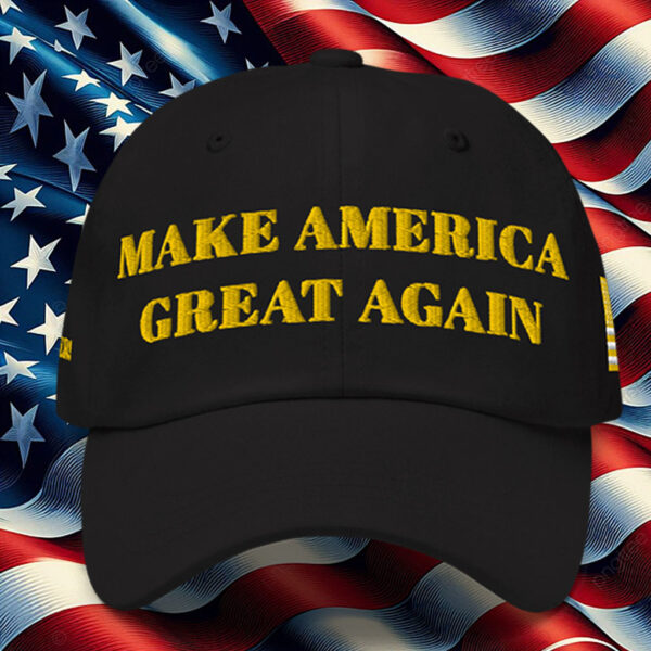 HOT GOLD DARK MAGA HAT