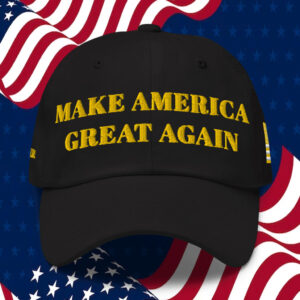 TRUMP BLACK GOLD MAGA HAT