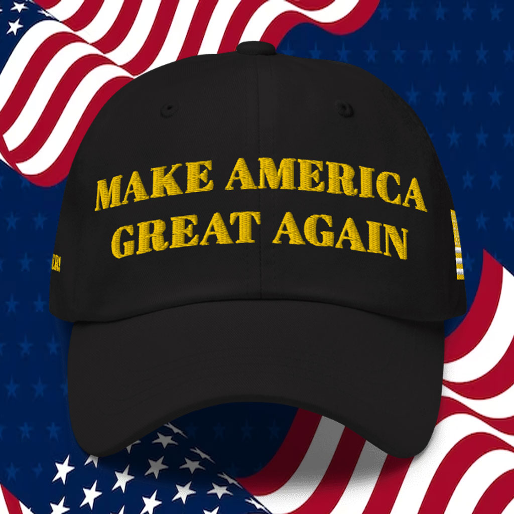 TRUMP BLACK GOLD MAGA HAT