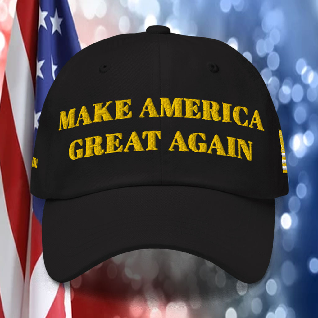 TRUMP DARK GOLD MAGA HAT