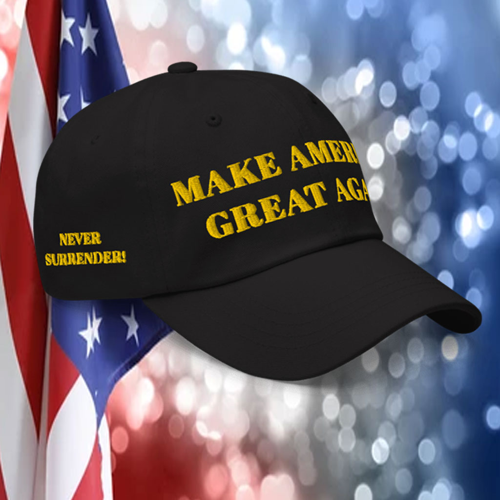 TRUMP DARK GOLD MAGA HAT