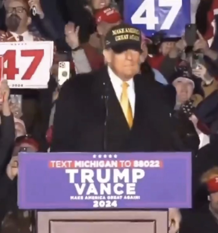 TRUMP GOLD MAGA - DARK MAGA HAT