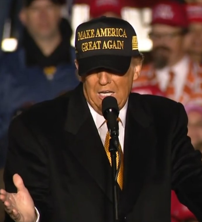 Trump Gold Dark MAGA Hat
