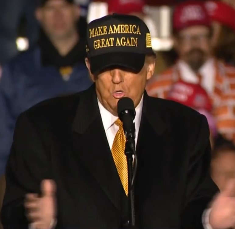Trump Gold Dark MAGA Hat