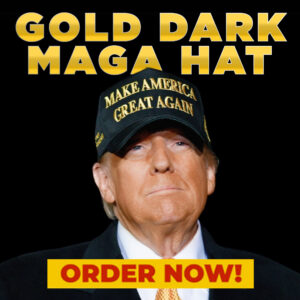 GOLD DARK MAGA HAT