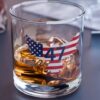47th President Patriotic Rocks Glass USA 47