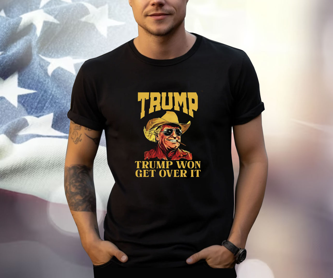 Cowboy Trump Won Get Over It Shirt