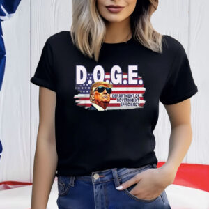D.O.G.E. Department Of Government Efficiency USA Flag Trump Shirt