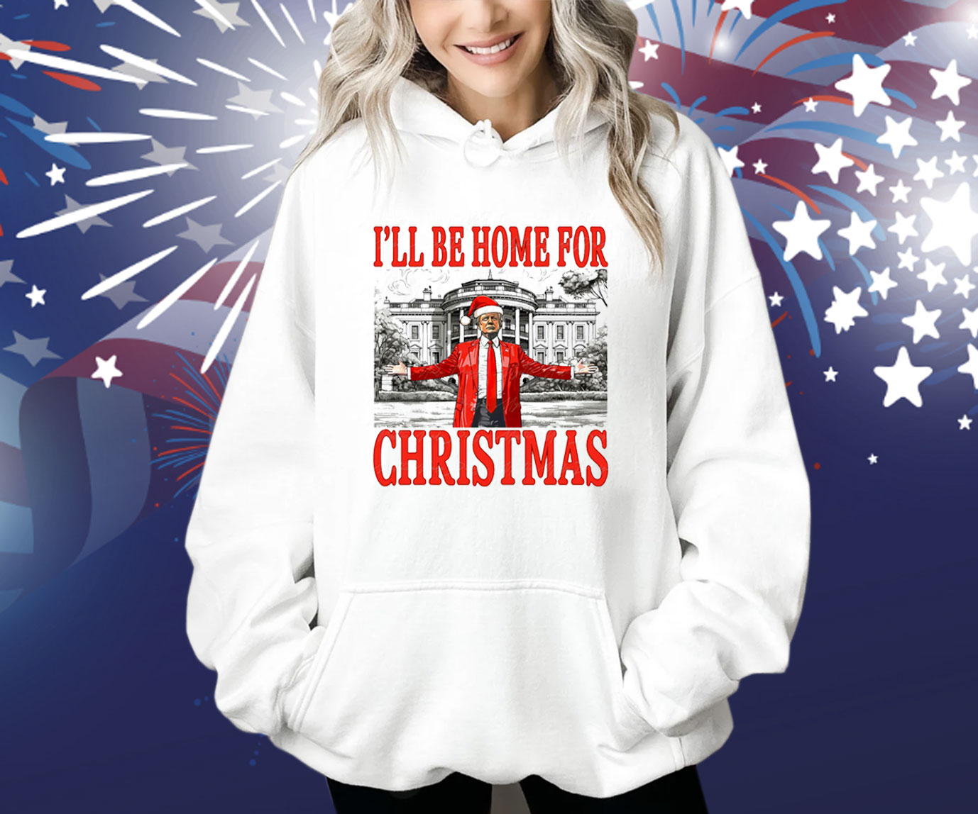 Daddy's Home Shirt, Trump I'll Be Home for Christmas Shirt