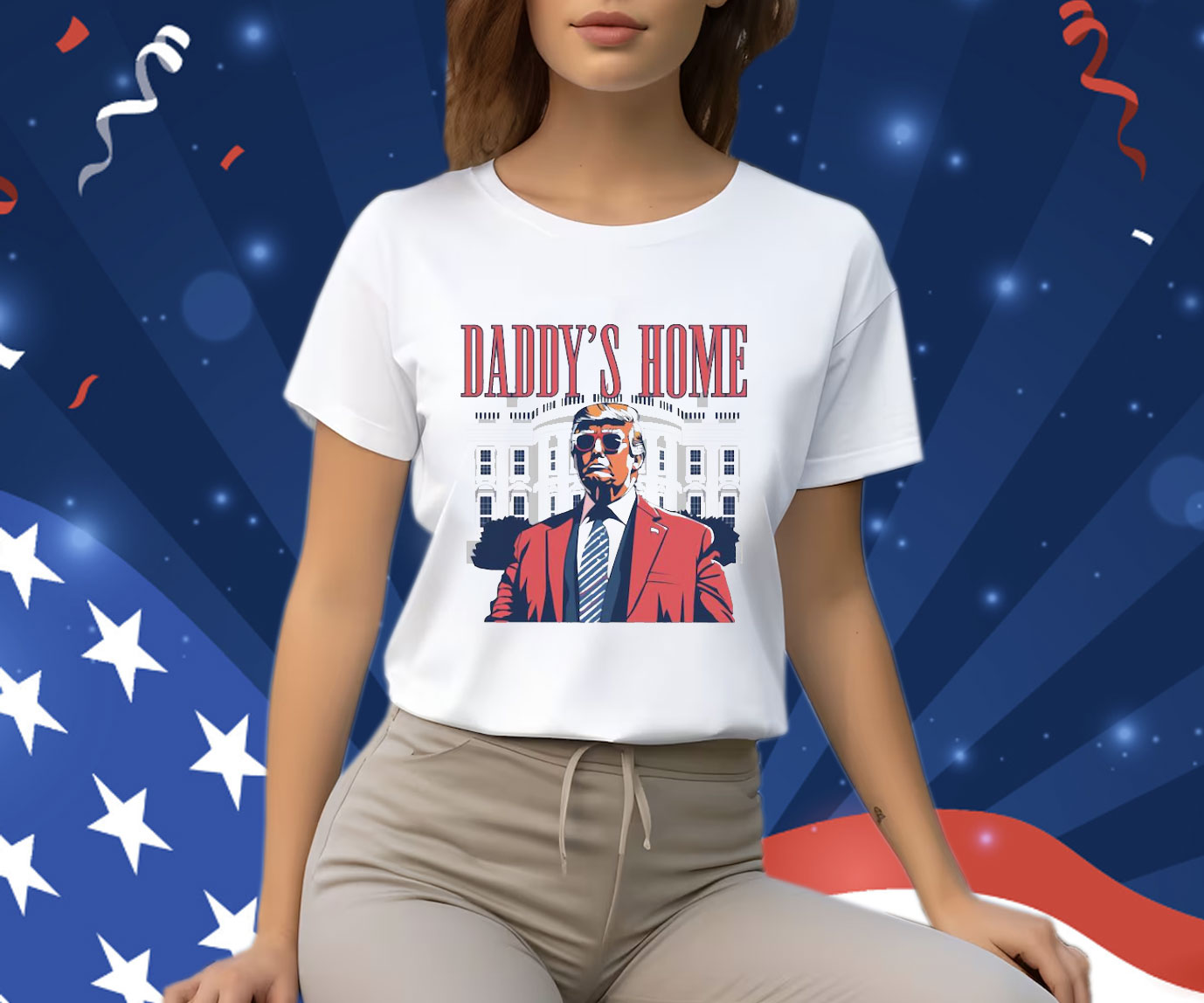 Daddy's Home Shirt: White House Trump Shirt
