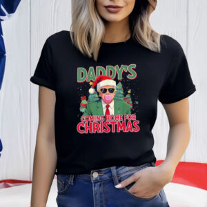 Daddy's Home Trump Shirt I'll Be Home For Christmas Santa Shirt