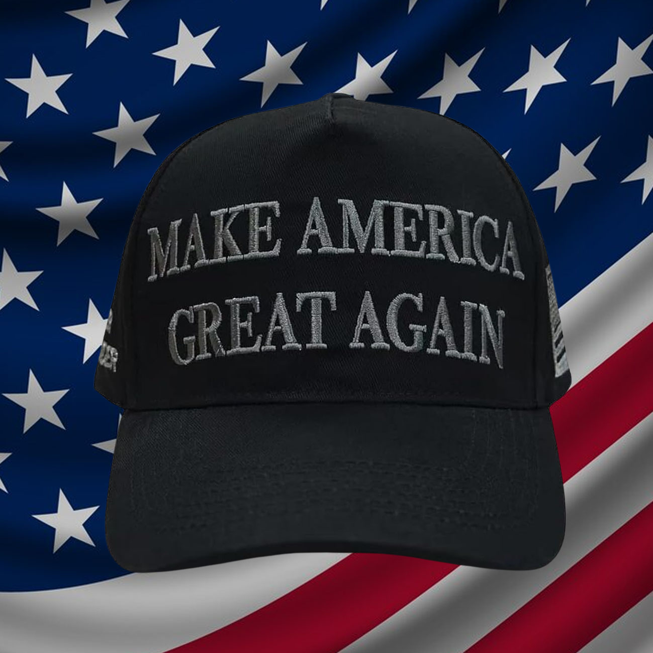 Dark Day Trump NEVER SURRENDER MAGA HAT