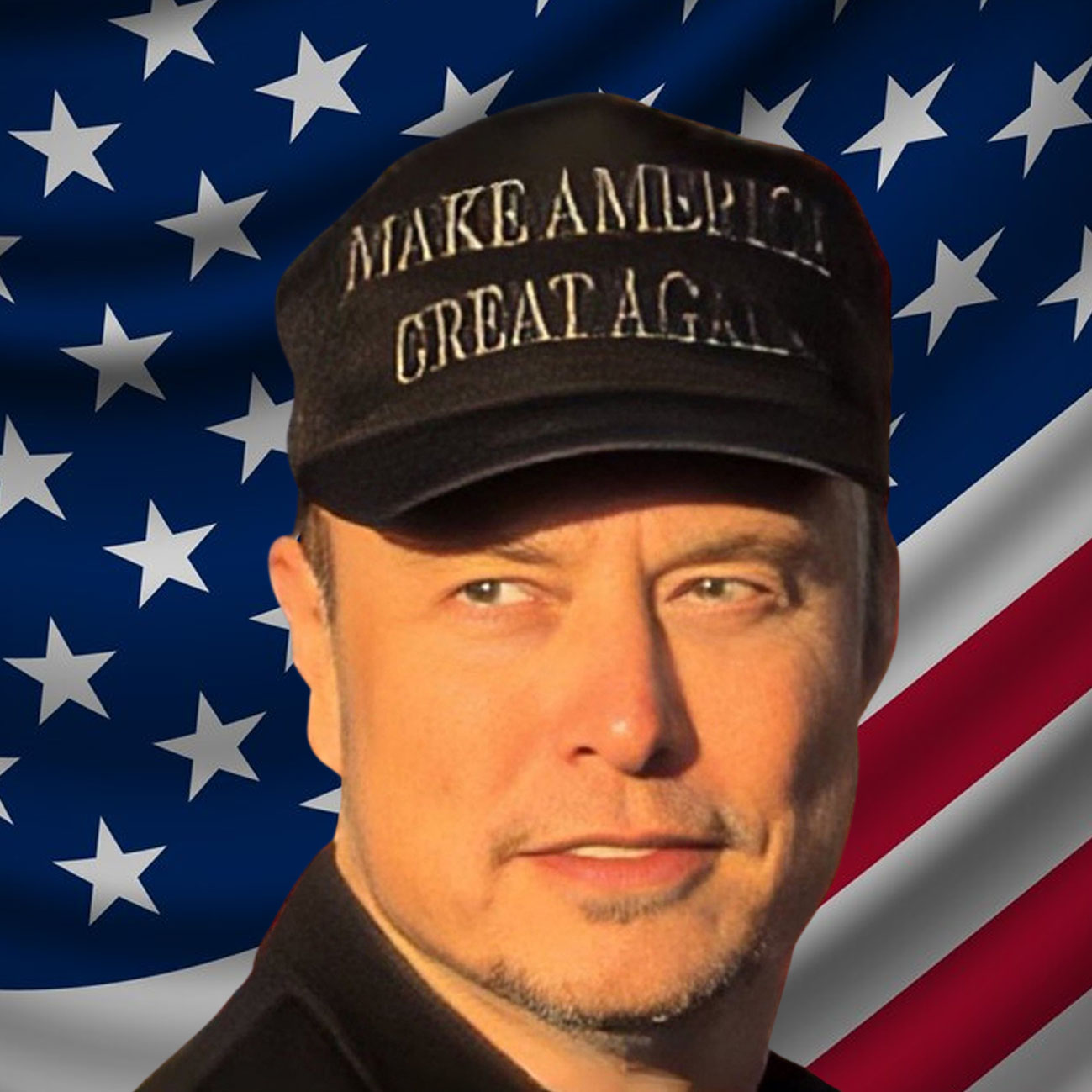 Dark Day Trump NEVER SURRENDER MAGA HAT