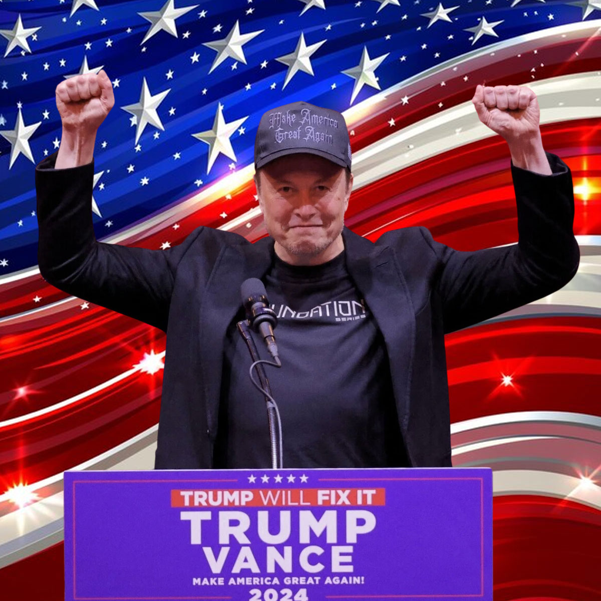 Dark Gothic MAGA Cap