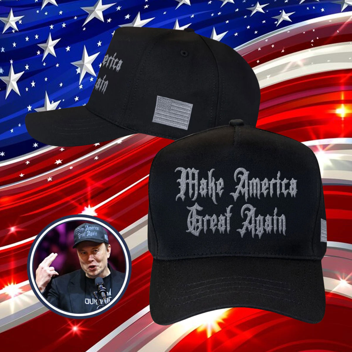 Dark Gothic MAGA Cap