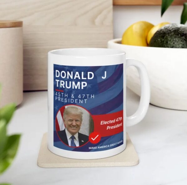 Donald J Trump 45th & 47th President Victory Mug