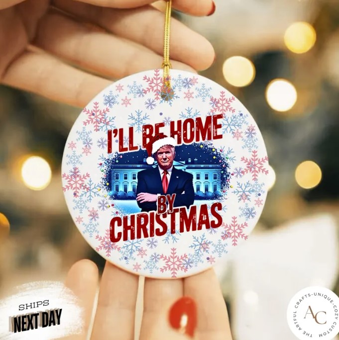 Donald Trump Christmas Ornament