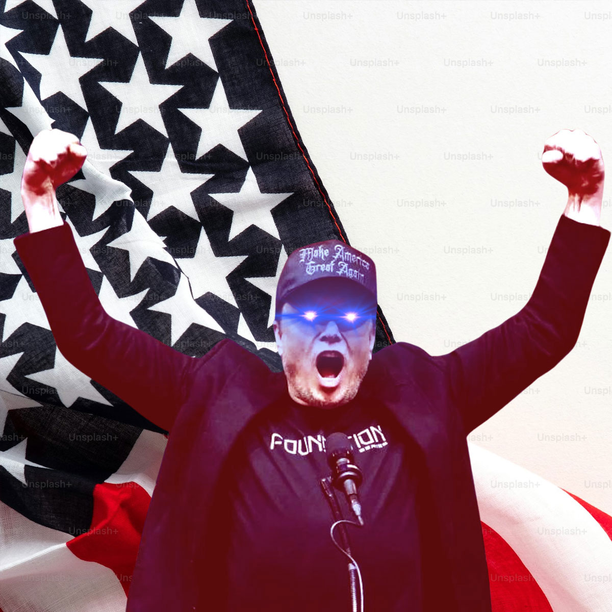 Donald Trump Dark Gothic MAGA Hat