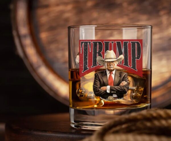 Donald Trump Maga 47 President Glass