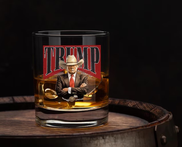 Donald Trump Maga 47 President Glass