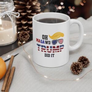 Donald Trump Won again Trump Patriotic Mug