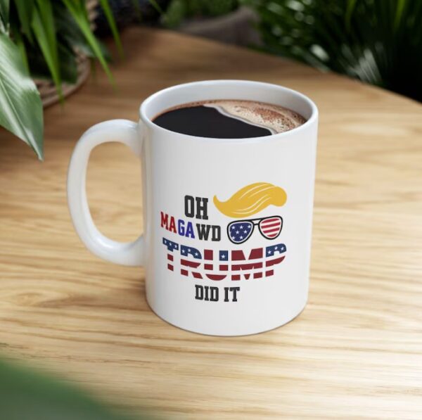 Donald Trump Won again Trump Patriotic Mug
