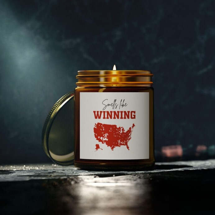 Election Map Candle, Trump Won Candle