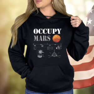 Elon Musk Wearing Occupy Mars Starship Rocket Shirt