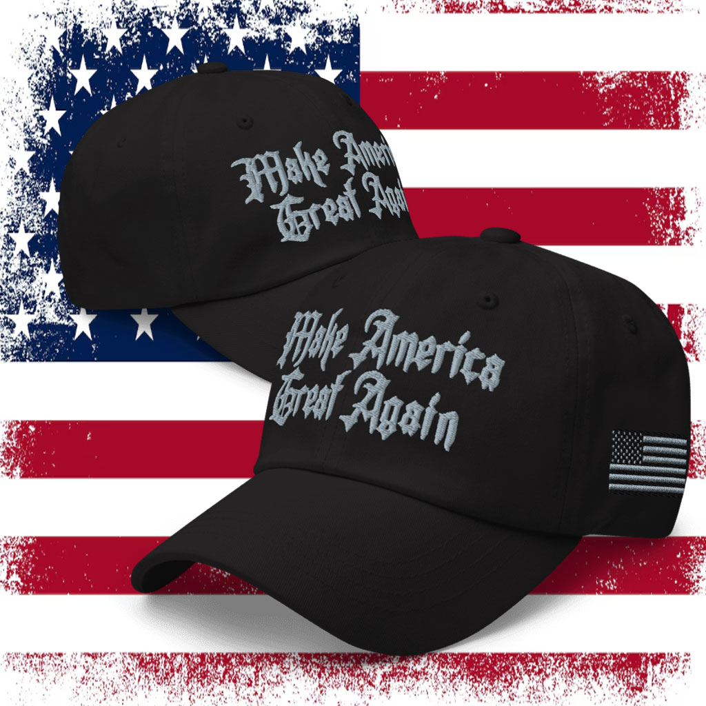 Elon Musk in his Dark Gothic MAGA Hat