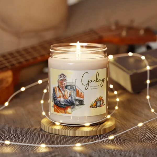 Garbage Truck Trump Candle