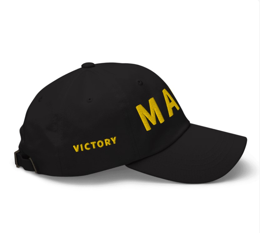 Gold MAGA Victory Hat