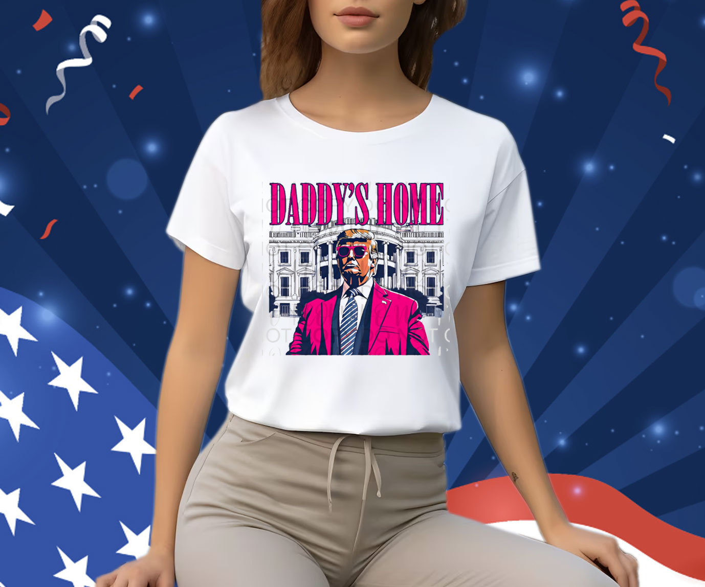 Hot Pink Trump Daddy’s Home Shirt