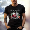 I'll Be Home For Christmas Funny Santa Claus Trump 2024 T-Shirt