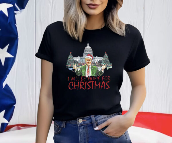 I'll Be Home For Christmas PNG, Christmas Santa Shirt