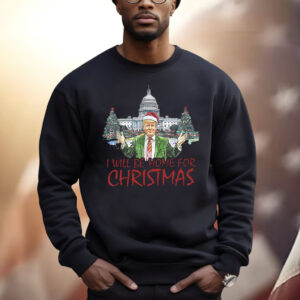 I'll Be Home For Christmas PNG, Christmas Santa Shirt