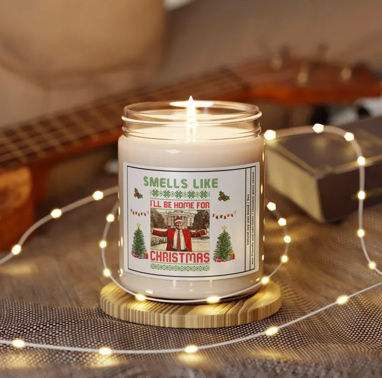 I'll be home for Christmas Candle